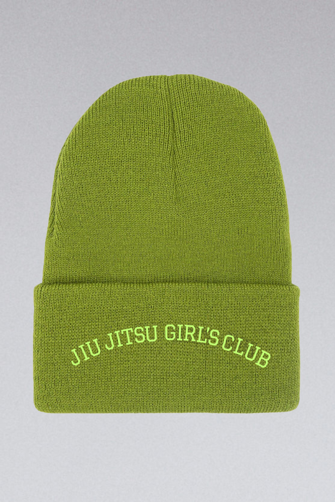 LIMITED EDITION: Jiu Jitsu Girls Club Beanie - Lime