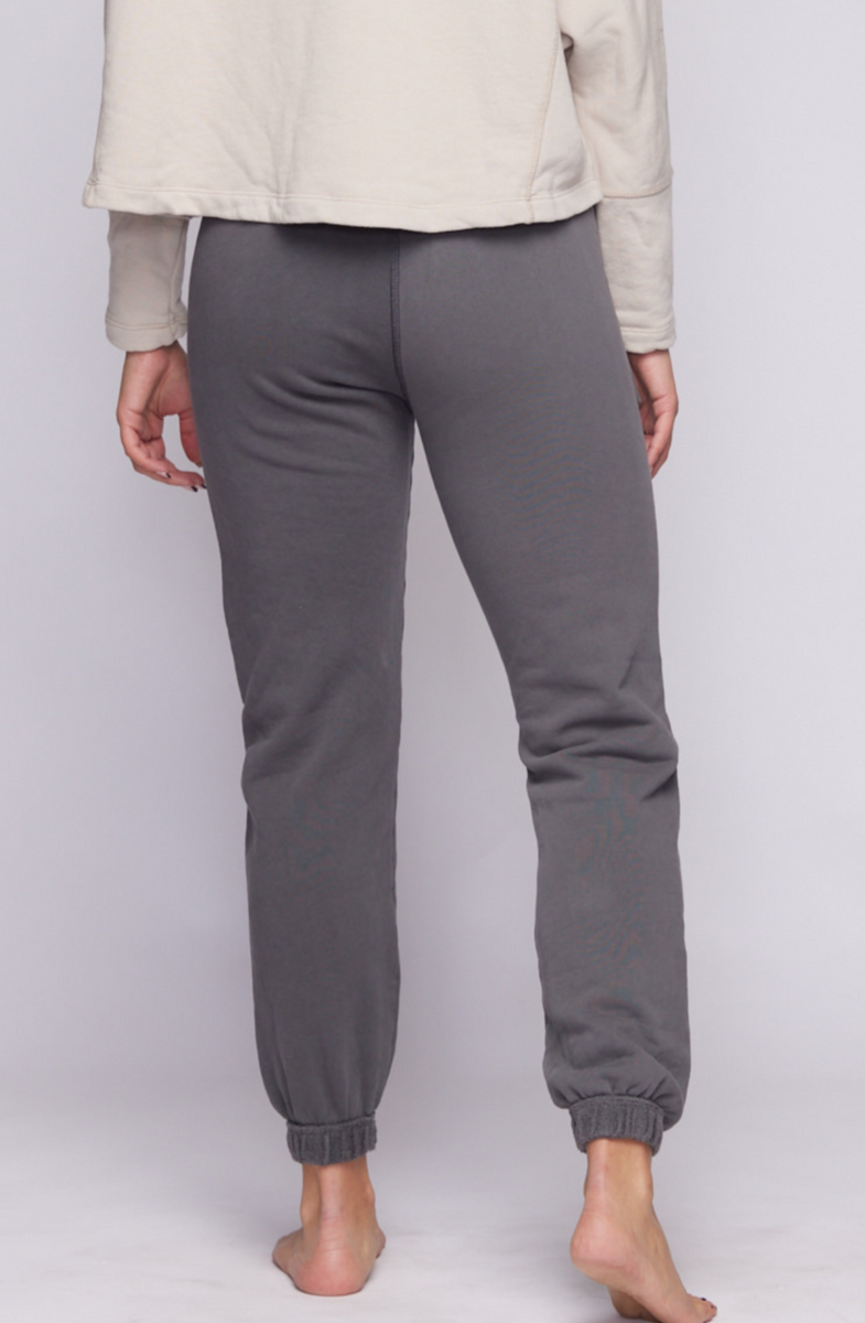 LADY SAVAGE FRENCH TERRY SWEATPANTS (CHARCOAL GREY) - Live Savage