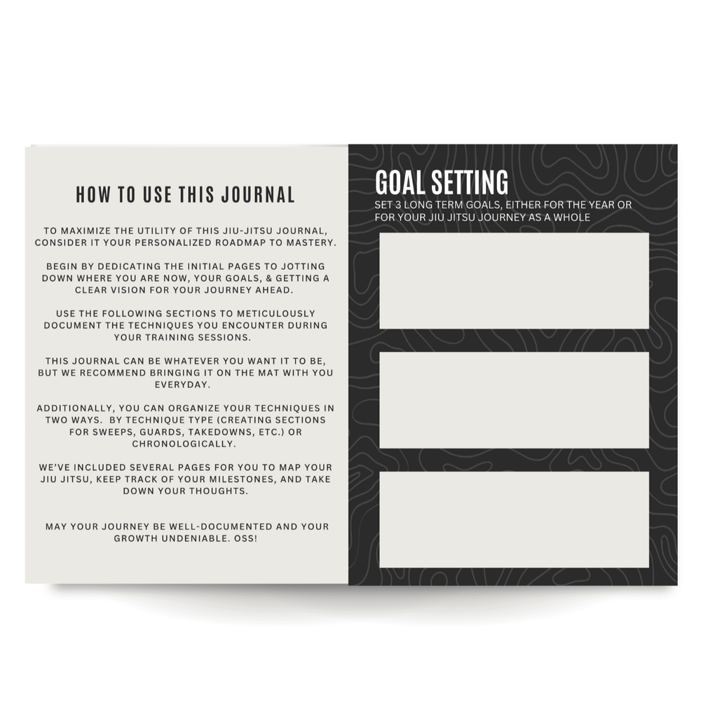 The Jiu Jitsu Journal | A Training Companion for your Jiu Jitsu