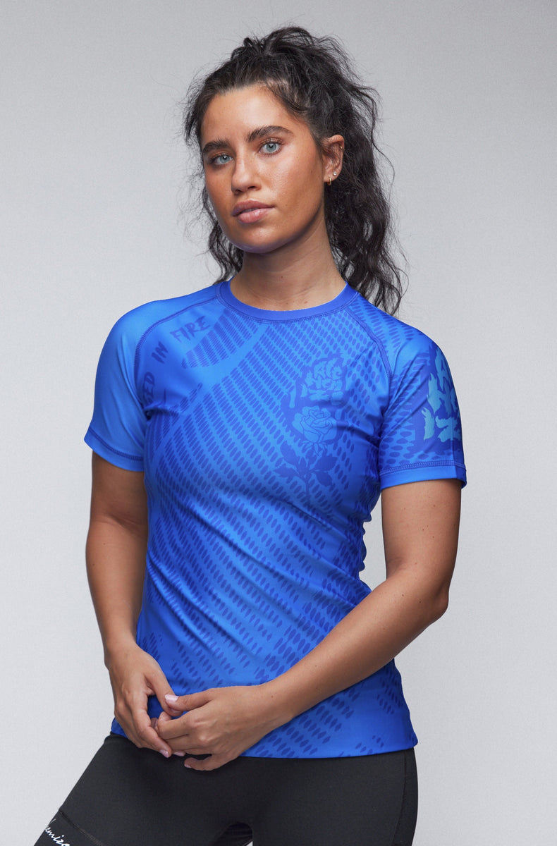 Women's Short Sleeve Rash Guard BJJ Grappling Alchemize Fightwear