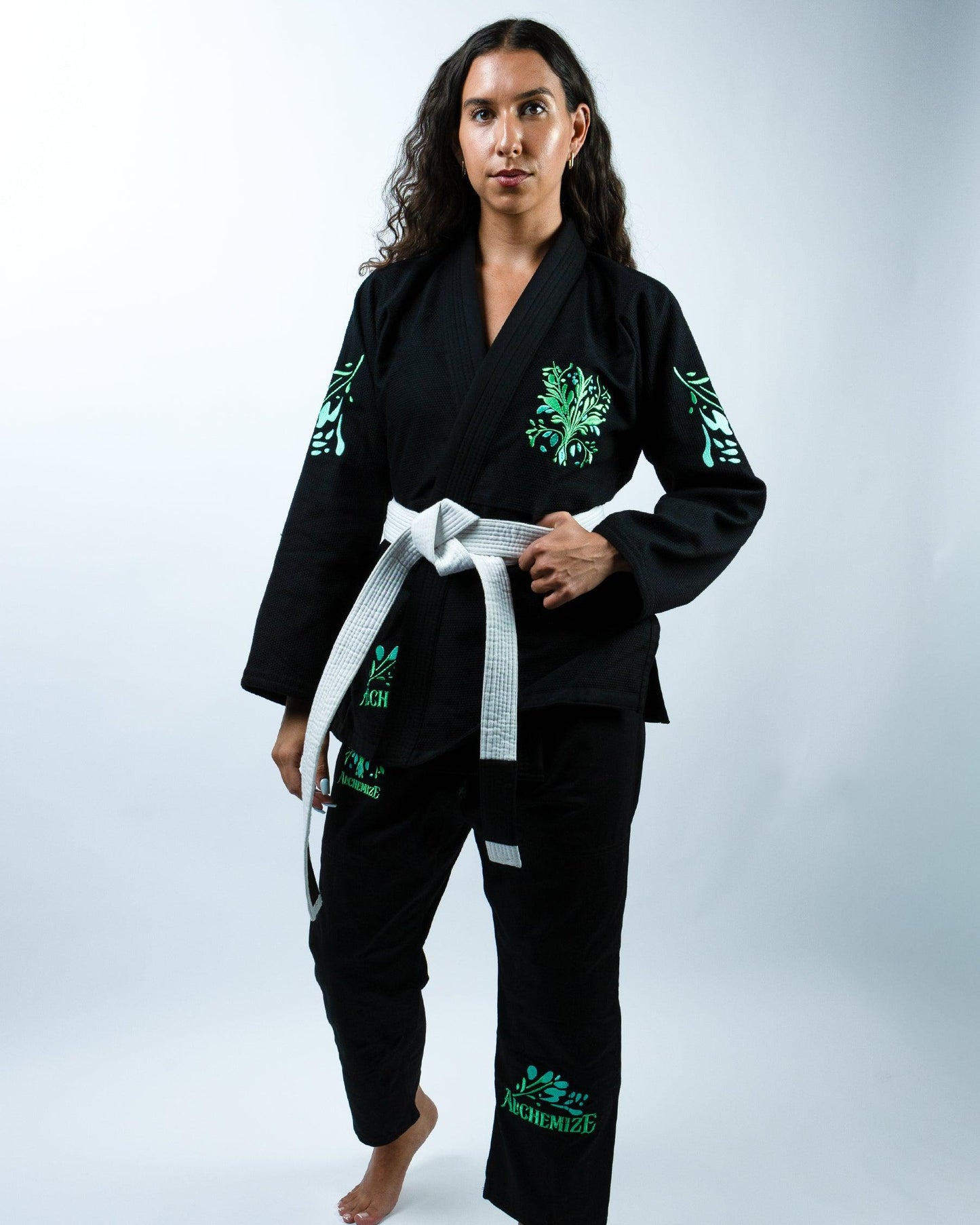 LIMITED EDITION: Core Women's Jiu Jitsu Gi - Floral Black