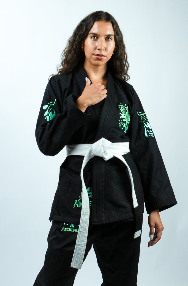 Core Women's Jiu Jitsu Gi - Floral Black