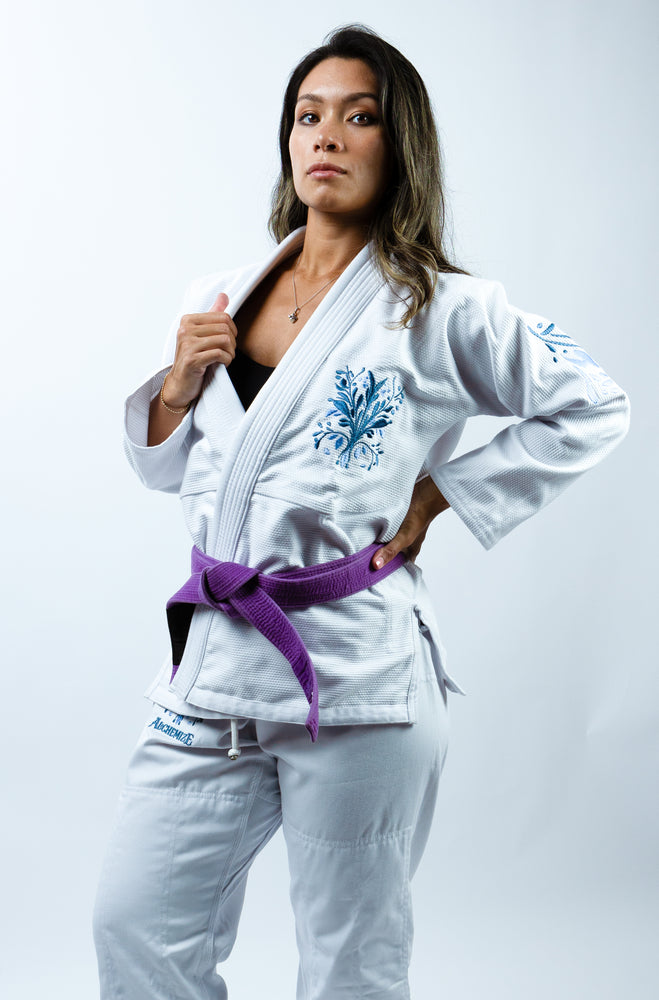 Core Women's Jiu Jitsu Gi - Floral White