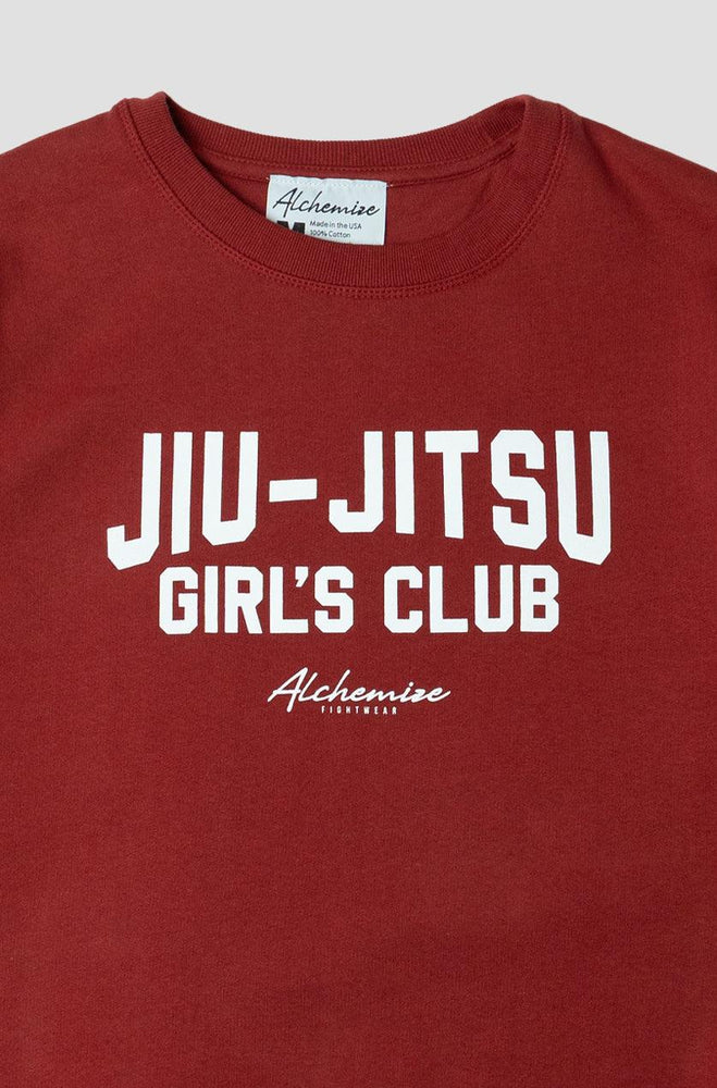 
                  
                    Jiu Jitsu Girls Club University Crew Neck - Red - Alchemize Fightwear
                  
                