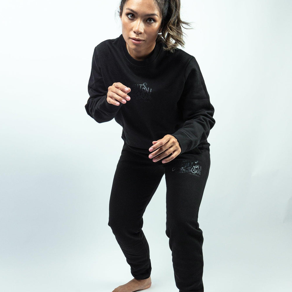 Jiu Jitsu Girls Club Wave Sweatpants- Black - Alchemize Fightwear